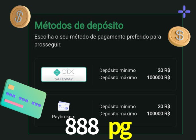 O cassino 888 pg oferece uma grande variedade de métodos de pagamento